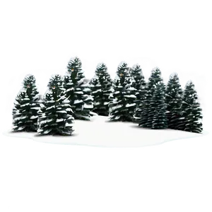 Forest Fresh Snowfall Png Oop PNG image