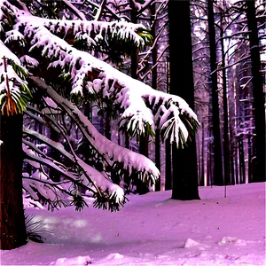 Forest Fresh Snowfall Png Oqe PNG image