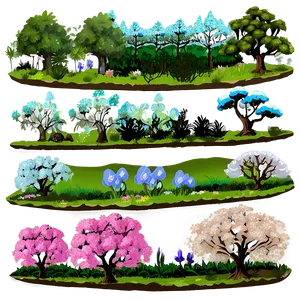 Forest In Spring Bloom Png How98 PNG image