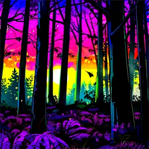 Forest Magical Twilight Png 05032024 PNG image