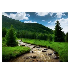 Forest Mountain Landscape PNG Ncf PNG