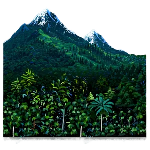 Forest Mountain Range Png 31 PNG image