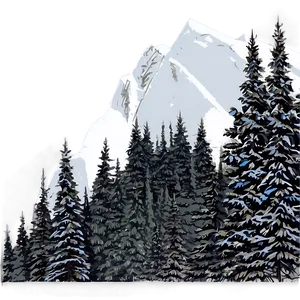 Forest Mountain Range PNG Bsg2
