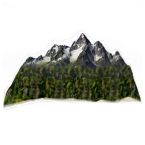 Forest Mountain Range Png Wxn PNG image