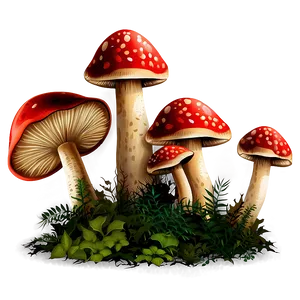 Forest Mushroom Clipart PNG Ndv47 PNG