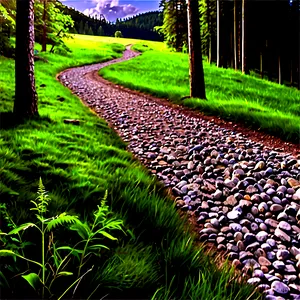 Forest Path Gravel PNG Kgw