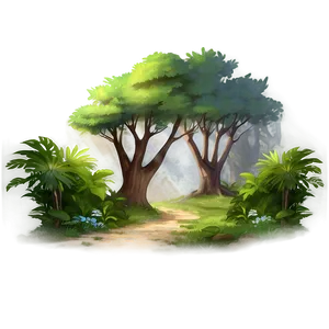 Forest Pathway Sunbeams PNG Lqd PNG