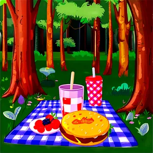 Forest Picnic Clipart PNG Bnl