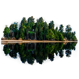 Forest Reflection Lake Png Uki76 PNG image