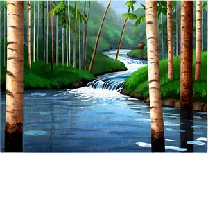 Forest River Crossing PNG Bvv