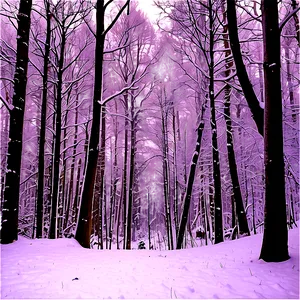 Forest Snowfall Serenity Png 6 PNG image