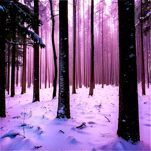Forest Snowfall Serenity Png Sum55 PNG image