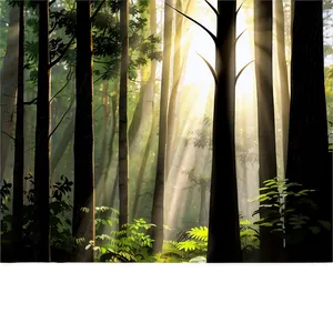 Forest Sunlight Rays Clipart PNG 38 PNG