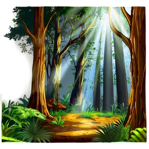 Forest Sunlight Rays Clipart PNG 88 PNG