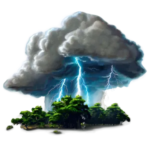 Forest Thunderstorm Png Tkf PNG image