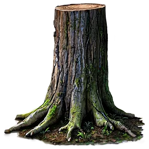 Forest Tree Stump Png 06132024 PNG image