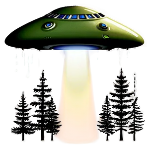 Forest Ufo PNG 05042024