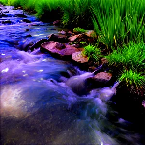 Forest Water Stream Png 05032024 PNG image