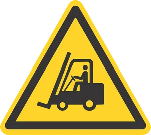 Forklift Warning Sign PNG image