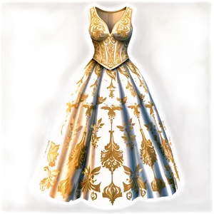 Formal Ball Gown Dress PNG 11
