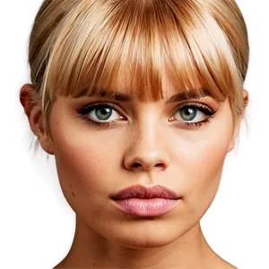 Formal Blonde Bangs PNG Tof62 PNG