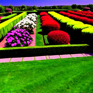 Formal Garden Shrubs PNG Voc PNG
