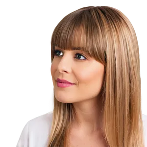 Formal Hairstyle With Bangs Png Abg PNG image