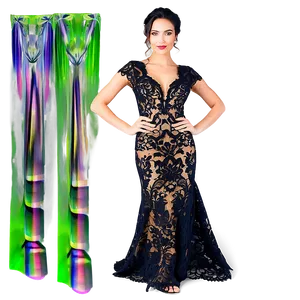 Formal Lace Gown Png Enf PNG image