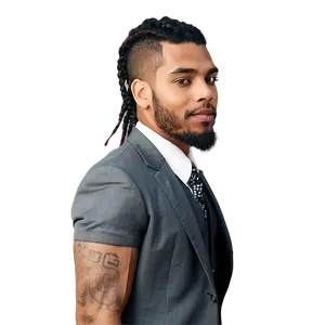 Formal Looks With Short Dreads Png 70 PNG image