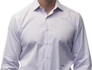 Formal Striped Dress Shirt PNG image