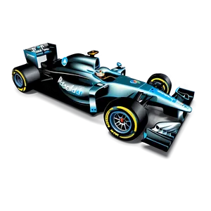 Formula One Car Vector PNG Mts