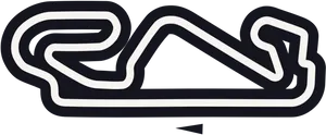 Formula1 Track Outline PNG image