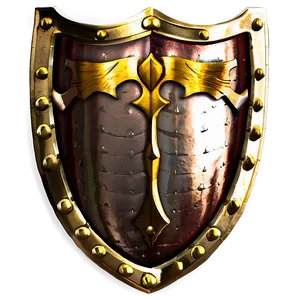 Fortified Gold Shield PNG 06282024