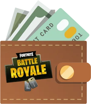 Fortnite Battle Royale Walletand Credit Cards PNG image