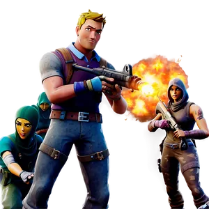 Fortnite Battle Scene PNG 05032024