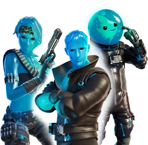 Fortnite Blue Squad Characters PNG image
