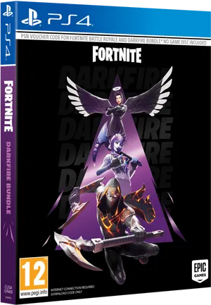 Fortnite Darkfire Bundle P S4 Cover Art PNG image