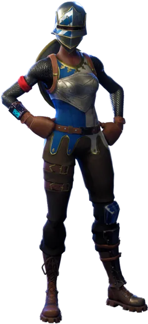 Fortnite Knight Female Character Pose PNG image