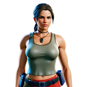 Fortnite Lara Croft Survivalist Png 06282024 PNG image