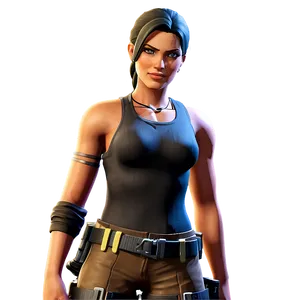 Fortnite Lara Croft Survivalist Png 06282024 PNG image