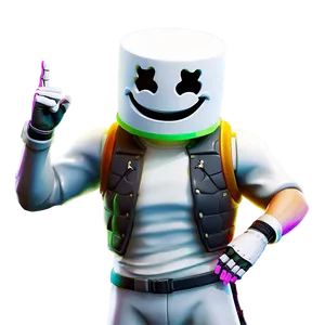 Fortnite Marshmello Gameplay Png 06252024 PNG image