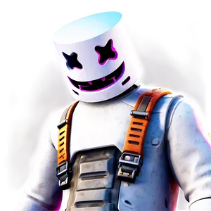 Fortnite Marshmello Skin Art PNG Sym