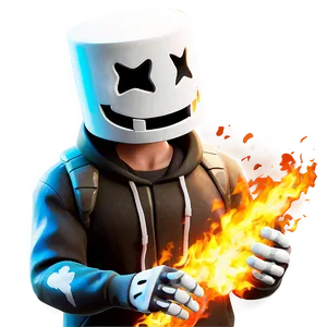 Fortnite Marshmello Wallpaper PNG 06252024