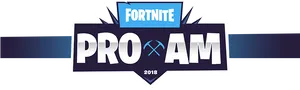 Fortnite Pro Am2018 Event Logo PNG image