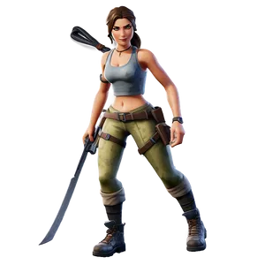 Fortnite Tomb Raider Lara Croft Challenge Png 06282024 PNG image