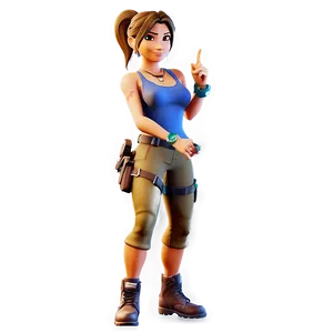 Fortnite Tomb Raider Lara Croft Challenge Png 97 PNG image