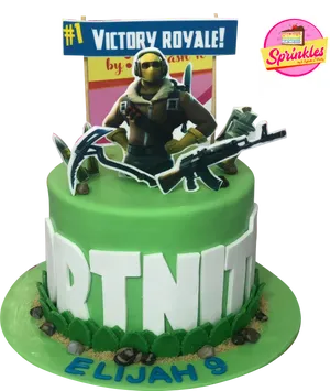 Fortnite Victory Royale Birthday Cake
