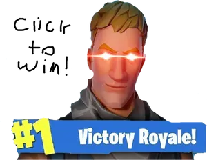 Fortnite Victory Royale Celebration PNG image