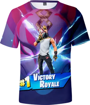Fortnite Victory Royale Tshirt Design PNG image