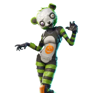 Fortnite Zombie Panda Skin PNG image